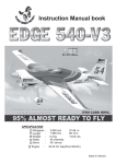Black Horse Model Edge 540-V3 Instruction manual