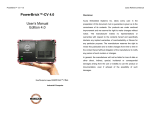 Acura Embedded Power Brick-CV User`s manual