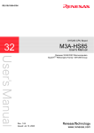 Renesas M3A-HS85 User`s manual