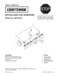 Craftsman 486.24218 Owner`s manual