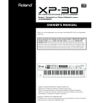 Roland XP-60 Owner`s manual