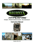 Reconyx Hyperfire Instruction manual