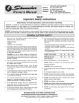 Schumacher Electric SF-1275A Owner`s manual