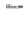 Microtek ArtixScan 4500t Specifications