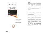 Acura Embedded Power Brick-CV User`s manual