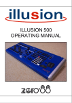Zero88 ILLUSION 500 Instruction manual