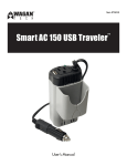 Wagan Smart AC 150 USB User`s manual