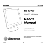 Envision EN-5200e User`s manual