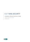 ESET MAIL SECURITY - FOR LINUX BSD AND SOLARIS Installation manual