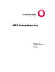 Audix AMIS Analog Networking