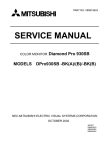 Mitsubishi Pro 930SB Service manual