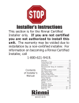 Installer`s Instructions