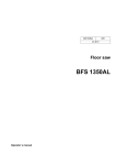 Wacker Neuson BFS 1350AL Operator`s manual