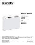 Dimplex 6908921359 Service manual