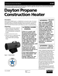 Dayton 4E769B Operating instructions