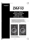 Roland Dm-10 Owner`s manual