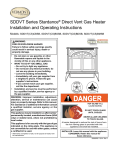 Vermont Castings SDDVT Series Operating instructions