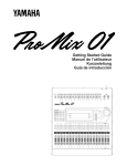 Yamaha Programmable Mixer 01 User`s guide