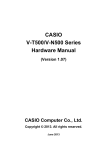Casio V-T500 Series Hardware manual