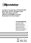 Roadstar CD-652USMP/FM Instruction manual