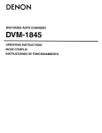 Denon DVM-1845 Operating instructions