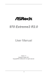 ASROCK 970 Extreme3 R2.0 User manual