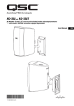 QSC AcousticDesign AD-S52 User manual