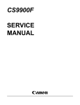 Canon CanoScan 9900F Service manual