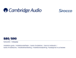 Cambridge Audio 80 Series Installation guide