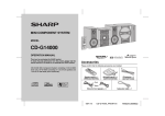 Sharp CD G14000 Operating instructions