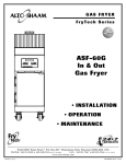 Alto-Shaam FryTech Series Specifications