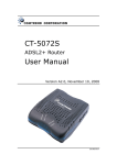 Comtrend Corporation CT-5072S User manual