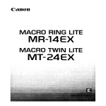 Canon Macro Twin Lite MT-24EX Troubleshooting guide
