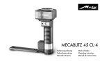 Metz Mecablitz 45 CL-4 Instruction manual