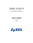 ZyXEL Communications G-220 v3 User`s guide