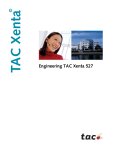 © Engineering TAC Xenta 527 - Schneider Electric Buildings