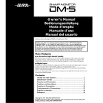 Roland DM-5 Owner`s manual