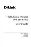 D-Link DFE-650 Series User`s guide