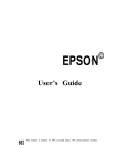 Epson EL 486UC+ User`s guide