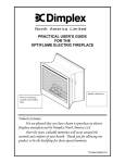 Dimplex BF392SD User`s guide