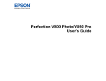 Epson Perfection V850 Pro User`s guide