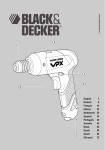 Black & Decker VPX1101 Instruction manual
