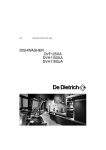 DeDietrich Dishwasher User`s manual