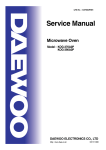 Daewoo KOG-180AOS Service manual