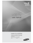 Samsung LN32C650 User manual
