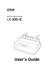 Epson EX-800 - Impact Printer User`s guide