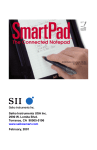 Seiko SmartPad SP580 User`s guide