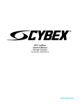 CYBEX VR1 Lat/Row Owner`s manual
