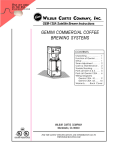 Wilbur Curtis Company GEM 120P Specifications