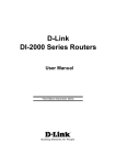 D-Link DI-2000 Series User manual